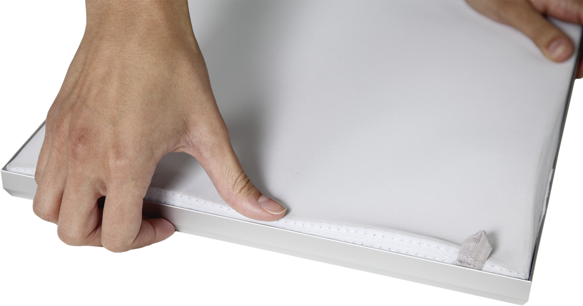 Purple Exhibits. Vector Frame 1x2ft Edge R01 Rectangle Fabric Poster